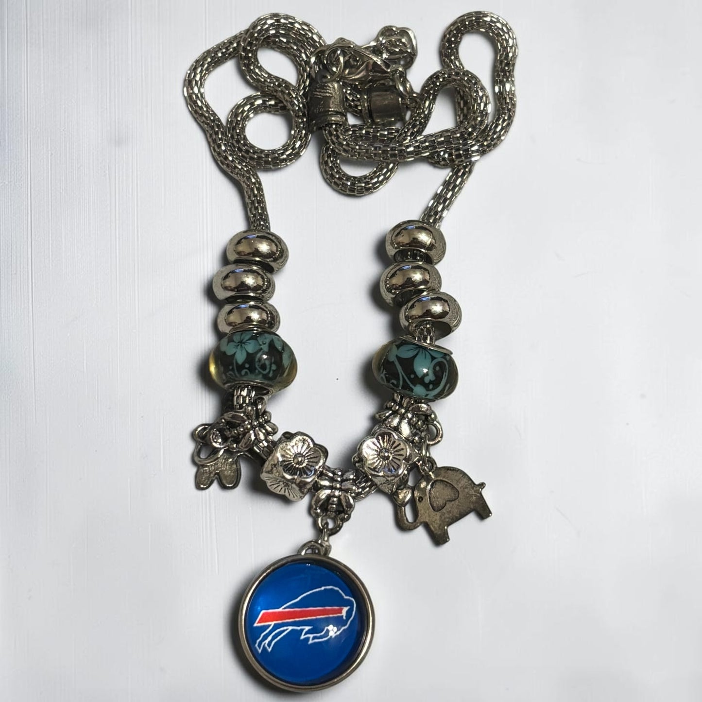 Pand Style Snap Charm Necklace