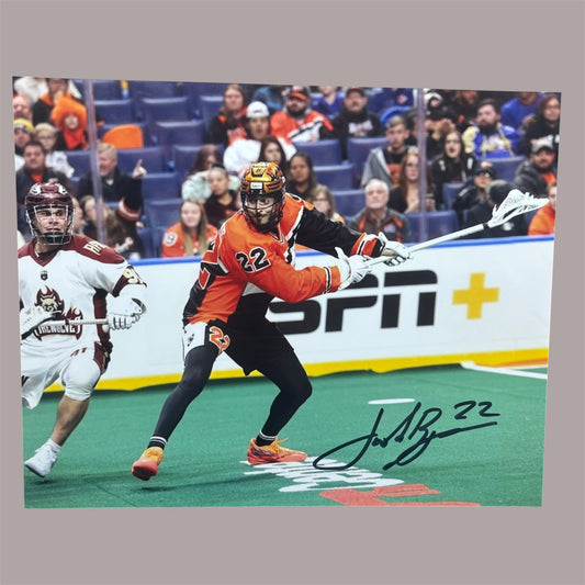 Josh Byrne Signed Buffalo Bandits 8x10 (Wide Shot)