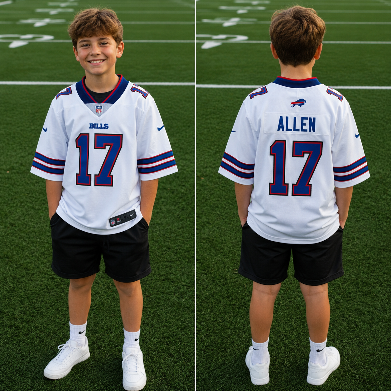 Josh Allen Youth White Jersey