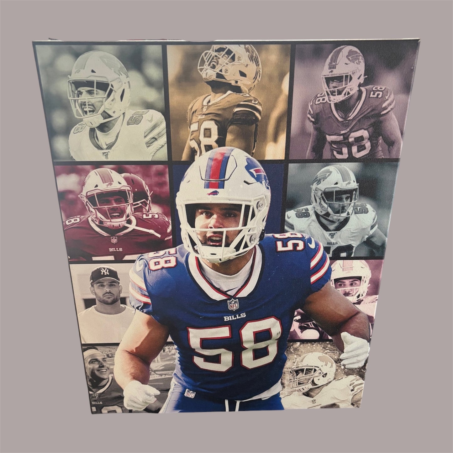 Matt Milano Signed Buffalo Bills 16x20 Canvas