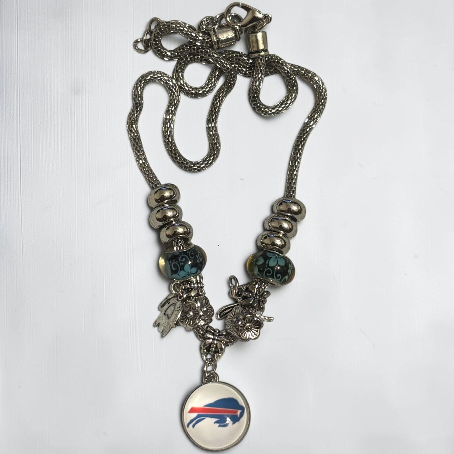 Pand Style Snap Charm Necklace