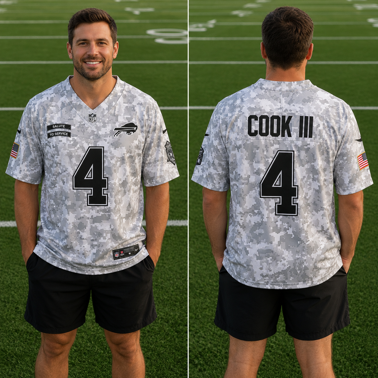 James Cook Artic Camo Jersey