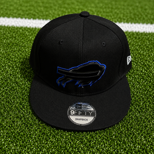 New Era Buffalo Bills Black Out Snap Back