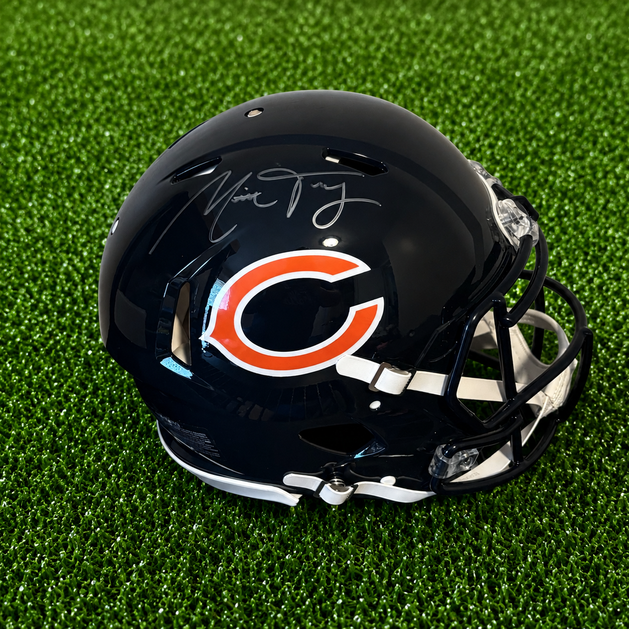 Mitch Trubisky Signed Chicago Bears Speed Authentic