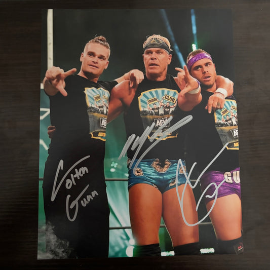 Gunn Club Signed WWE 8x10