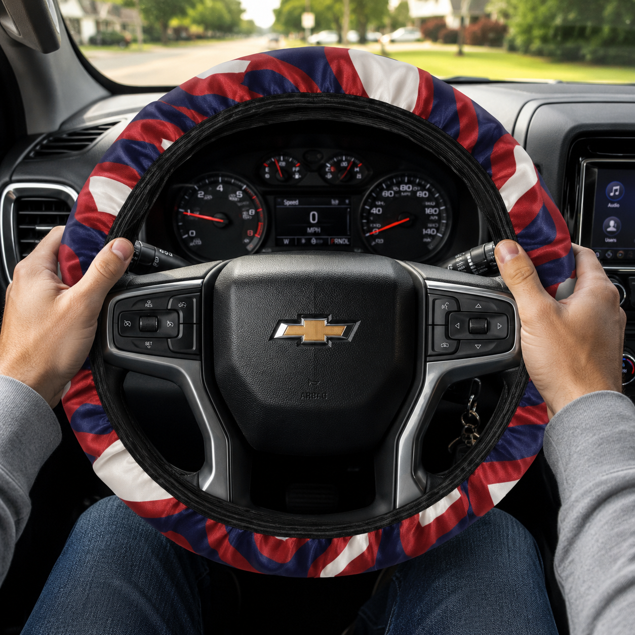 Bills Zubaz Steering Wheel Cover Premium