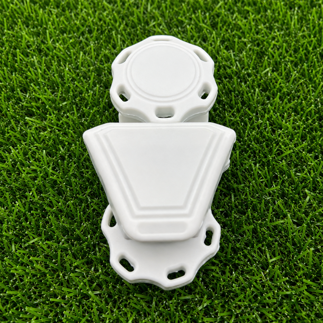 White UA Style Visor Clips