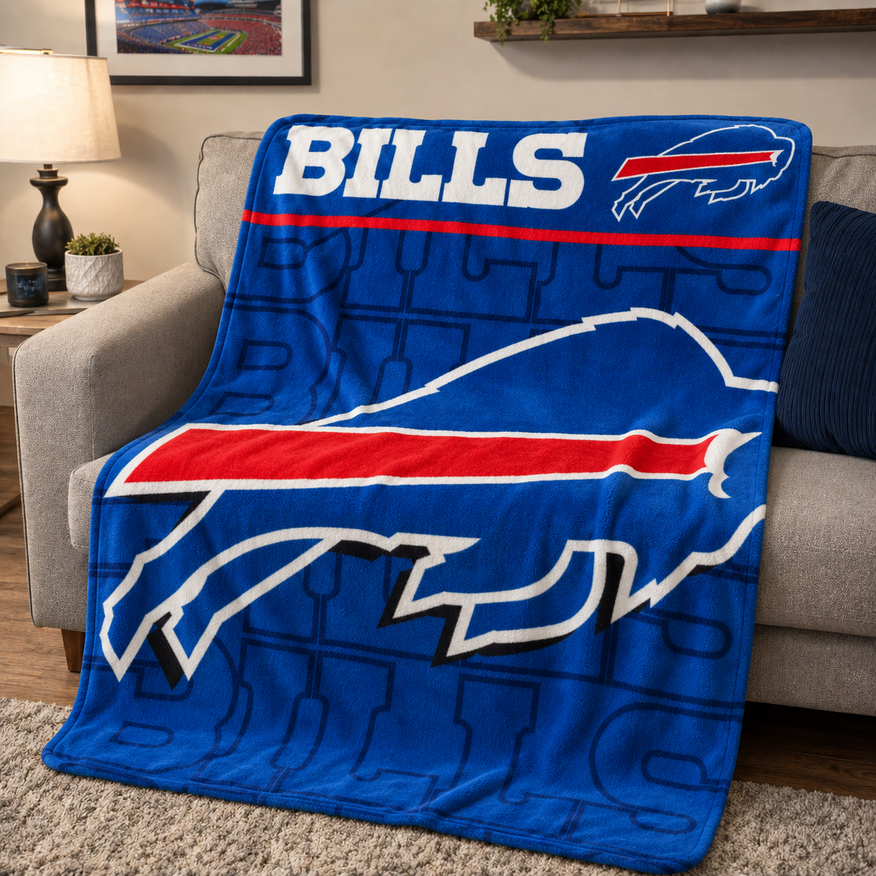 Charging Buffalo Blanket (Large Logo)