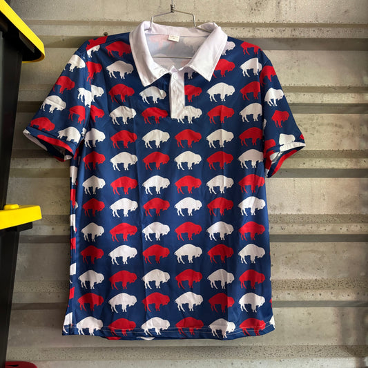 Standing Buffalo Golf Polo