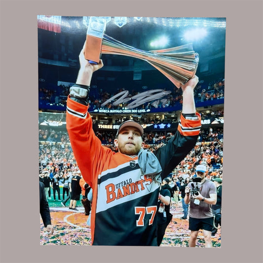 Zack Belter Buffalo Bandits Signed 8x10 (Cup)