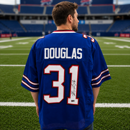 Rasual Douglas Signed Buffalo Bills Jersey (Blue)