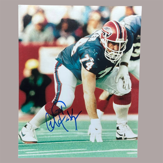 Glenn Parker Signed Buffalo Bills 8x10