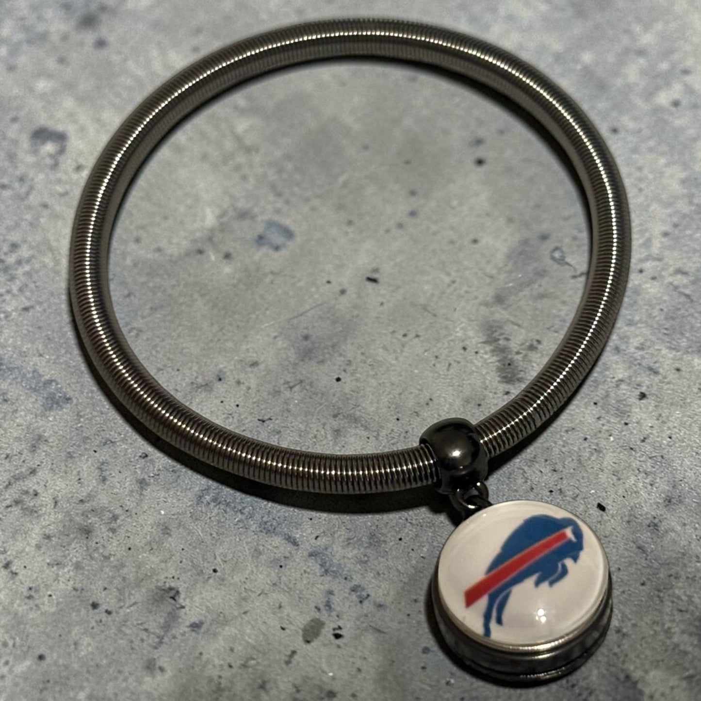 Coil Snap Charm Bracelet