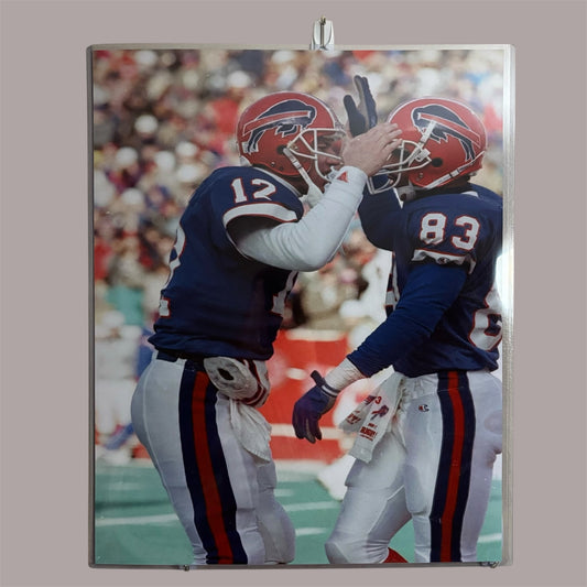 Jim Kelly & Andre Reed Unsigned 16x20 Buffalo Bills Poster