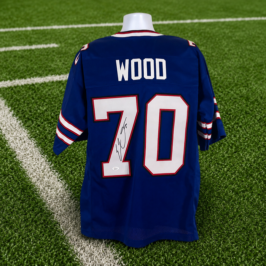 Eric Wood - Signed Buffalo Bills Pro Style Jersey JSA