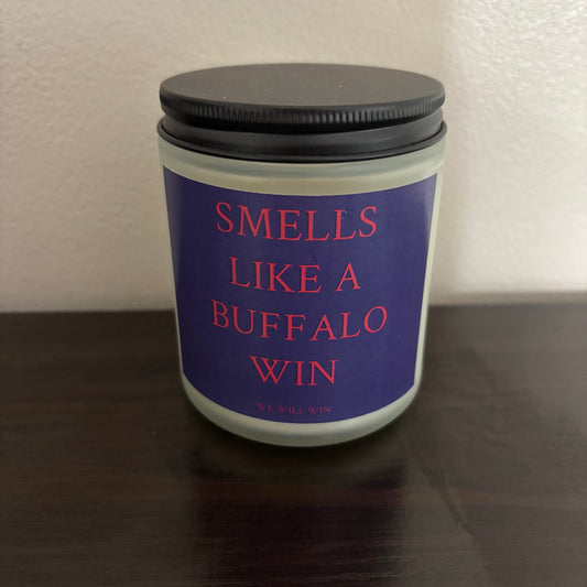 Bills Win Candle