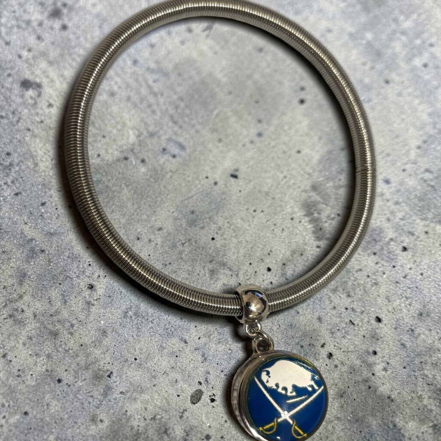 Coil Snap Charm Bracelet