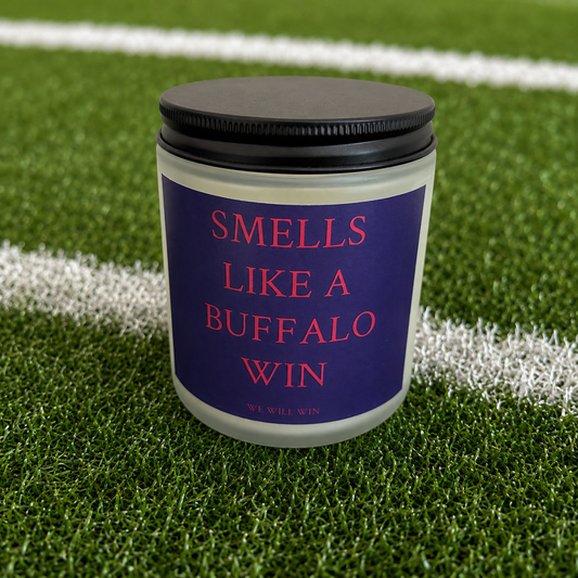 Bills Win Candle