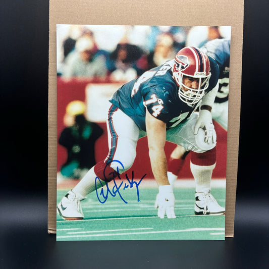 Glenn Parker Signed Buffalo Bills 8x10