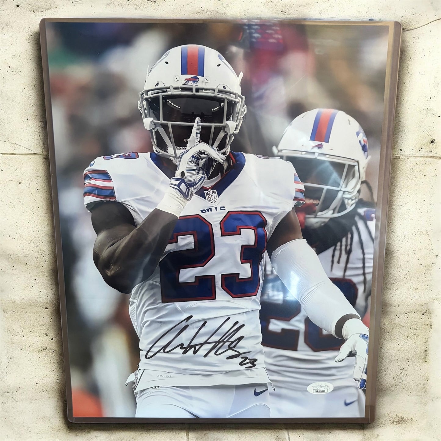 Aaron Williams Signed Bills 11x14