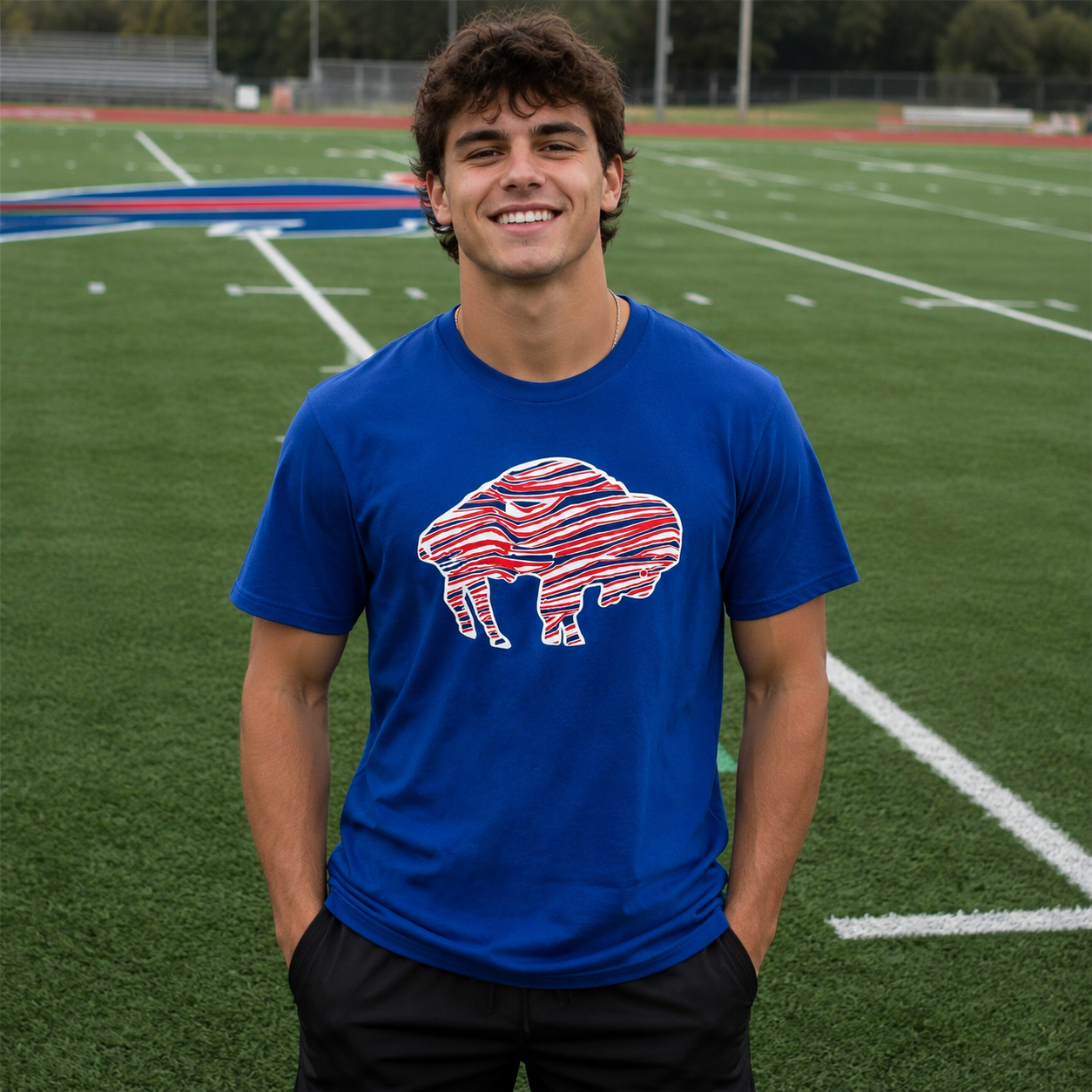 Zubaz Buffalo Short Sleeve