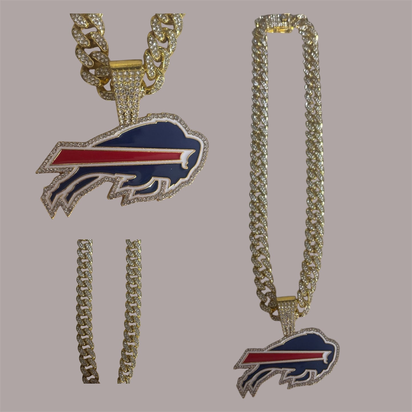 Buffalo Bills Plated Alloy Iced Chains